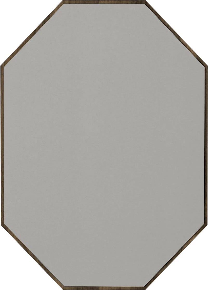 Pasqyrë dekorative, kompensatë, ngjyrë arre, Hanah Home, Lost