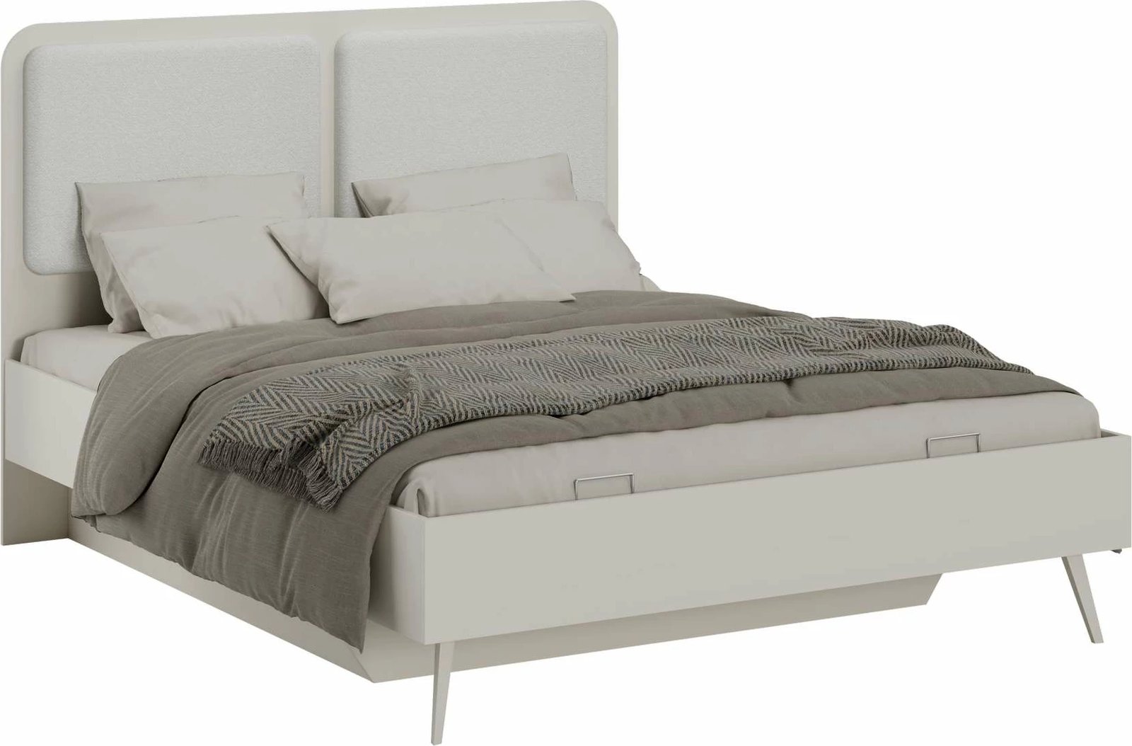 Krevat dopio, ngjyrë mink, Hanah Home, Milano