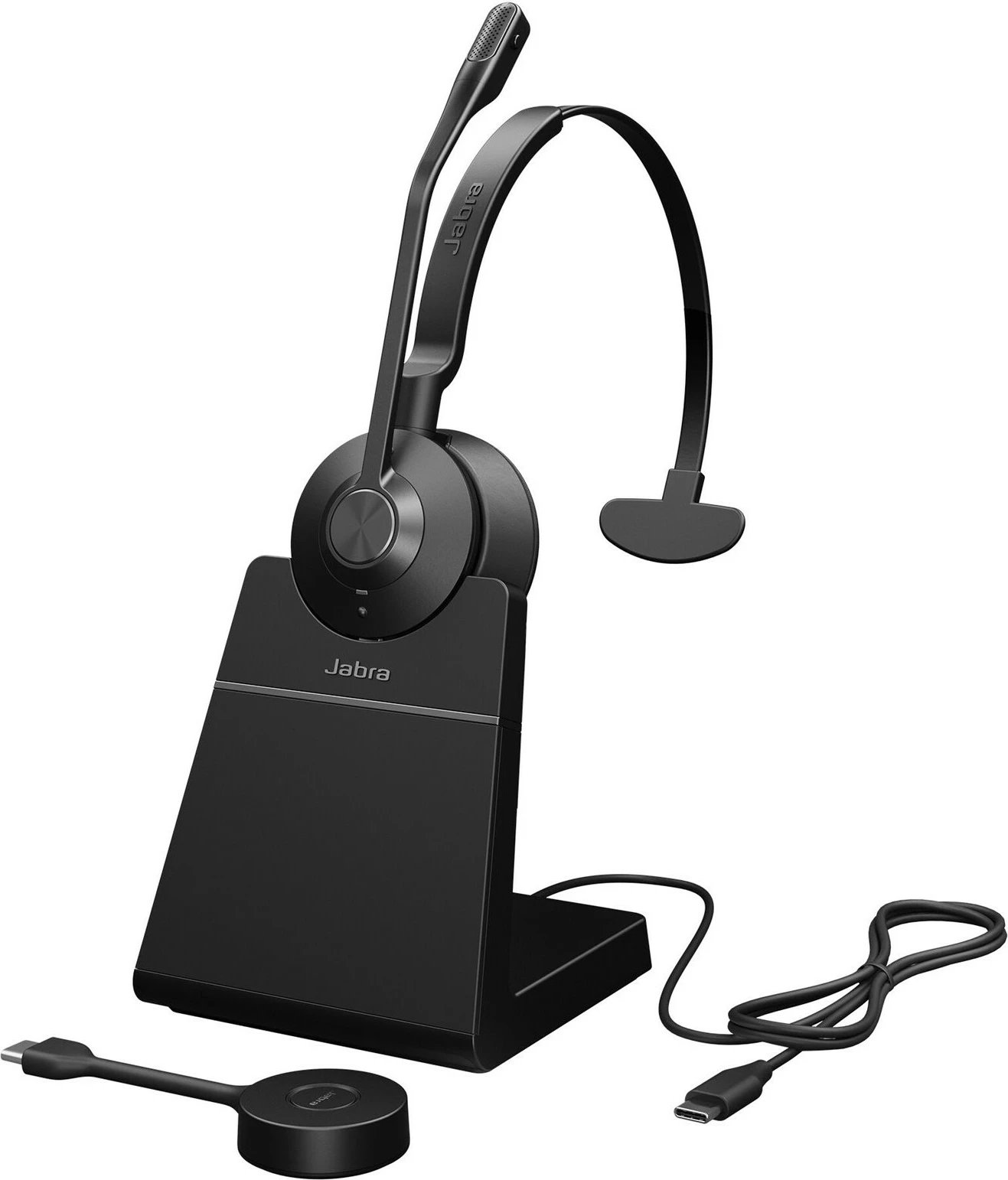 Kufje Jabra Engage 55 SE, USB-C UC Mono, Wireless, E zezë