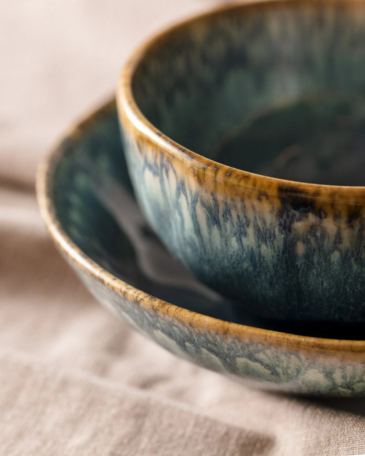 Set për drekë (18 copë), Hermia Concept, ngjyrë indigo blue, X0001623300000000000000000