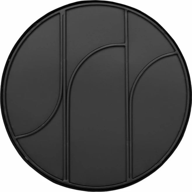 Tavolinë anësore Arches, e zezë, 40.5x40.5x45.5