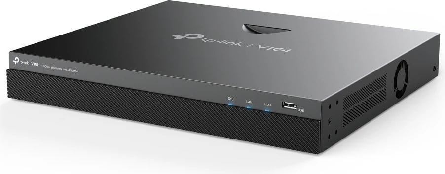 NVR TP-Link VIGI NVR2016H, 16 kanale, 3840 x 2160 piksel, e zezë