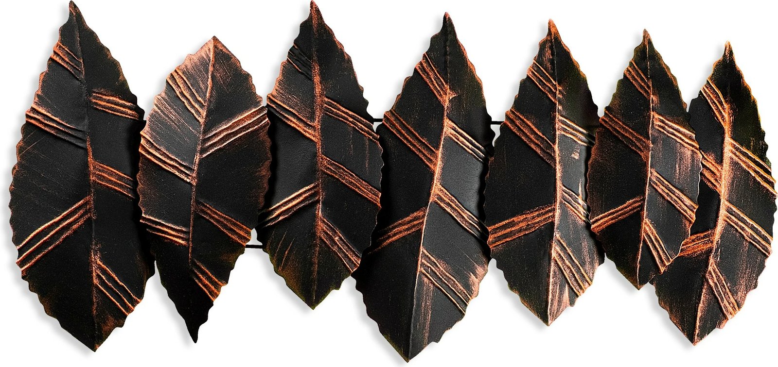 Aksesor dekorativ metalik për mur Wallity, Hornbeam 2, shumëngjyrësh, 52x114cm