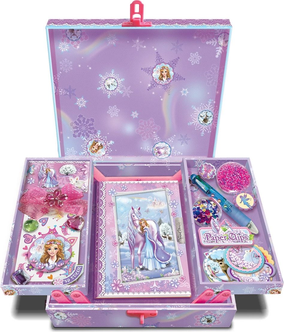 Set ditari Pulio Pecoware Horse Diary Box me aksesorë, për vajza