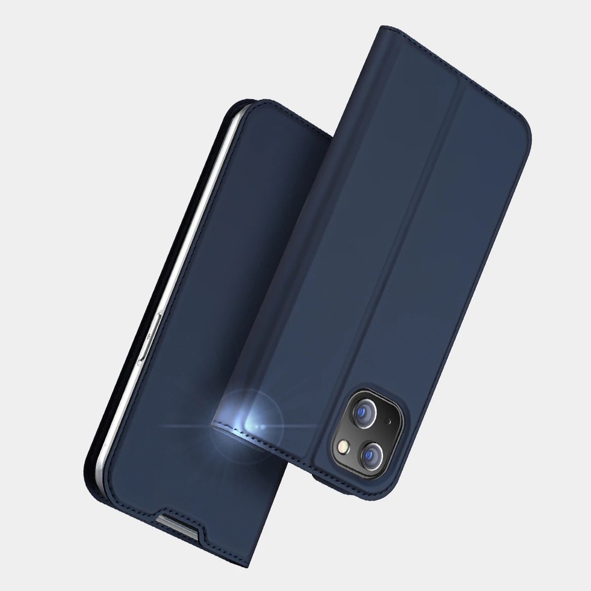 Mbështjellës Dux Ducis Skin Pro për iPhone 14 Plus, eko lëkurë, e zezë