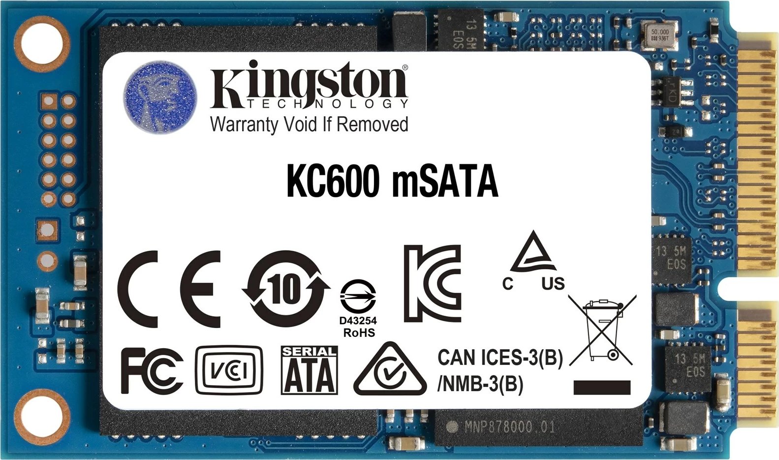 SSD Kingston KC600, 1024GB, mSATA