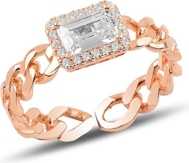 Unazë argjendi Jumeon, e bardhë dhe ari rozë, SGTL9964