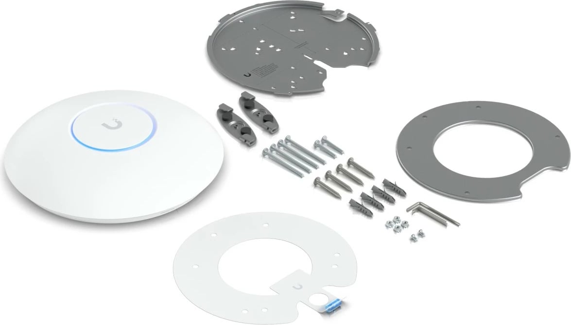 Access Point Ubiquiti U7 Pro Max, 5700 Mbit/s, 2.4 GHz, 5 GHz, 6 GHz, e bardhë