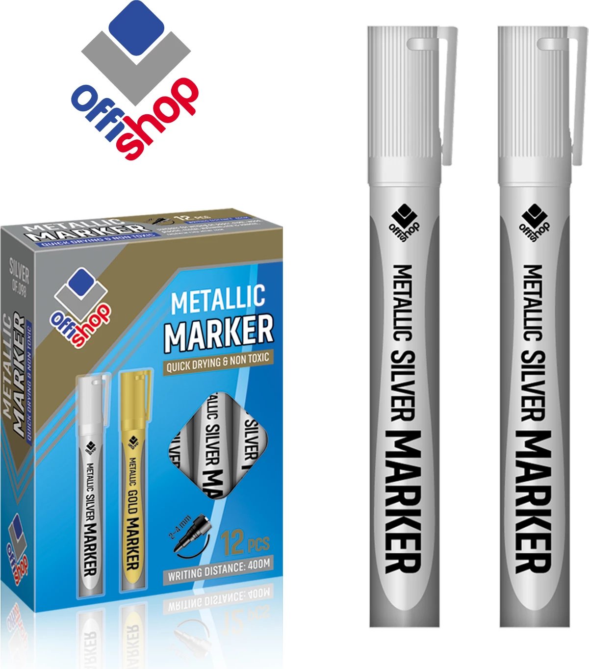 OSH MARKER METALIK SILVER OF098