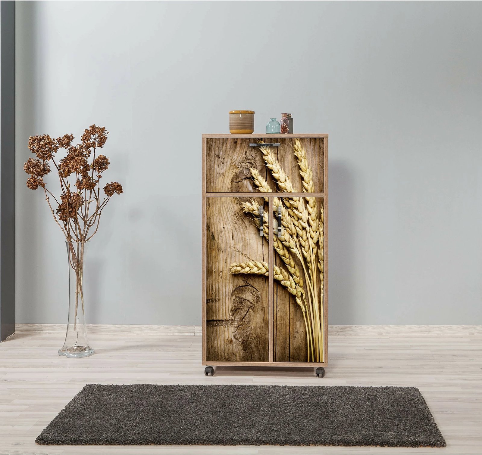 Dollap multifunksional Hanah Home, kiler, ngjyrë lisi Sonoma, 735