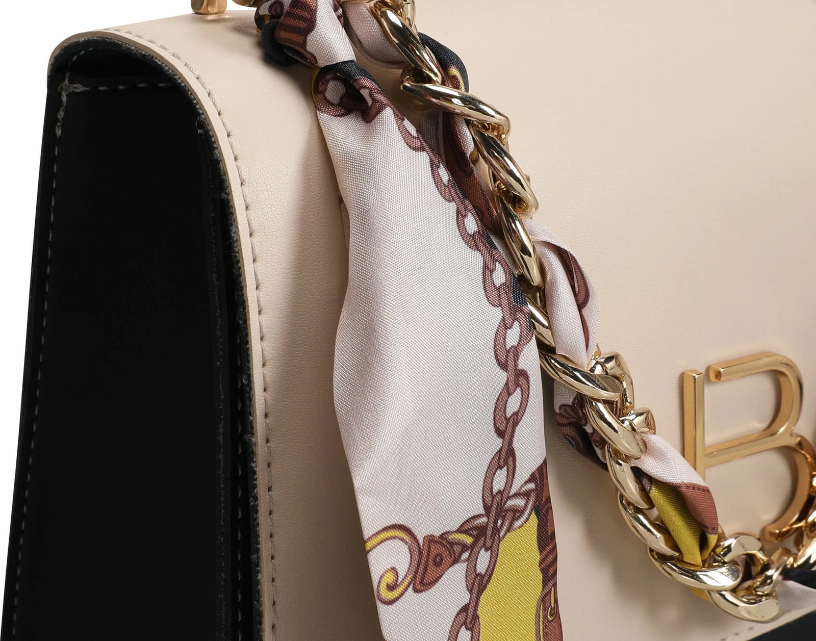 Çantë crossbody Lucky Bees, krem dhe blu e errët, 918