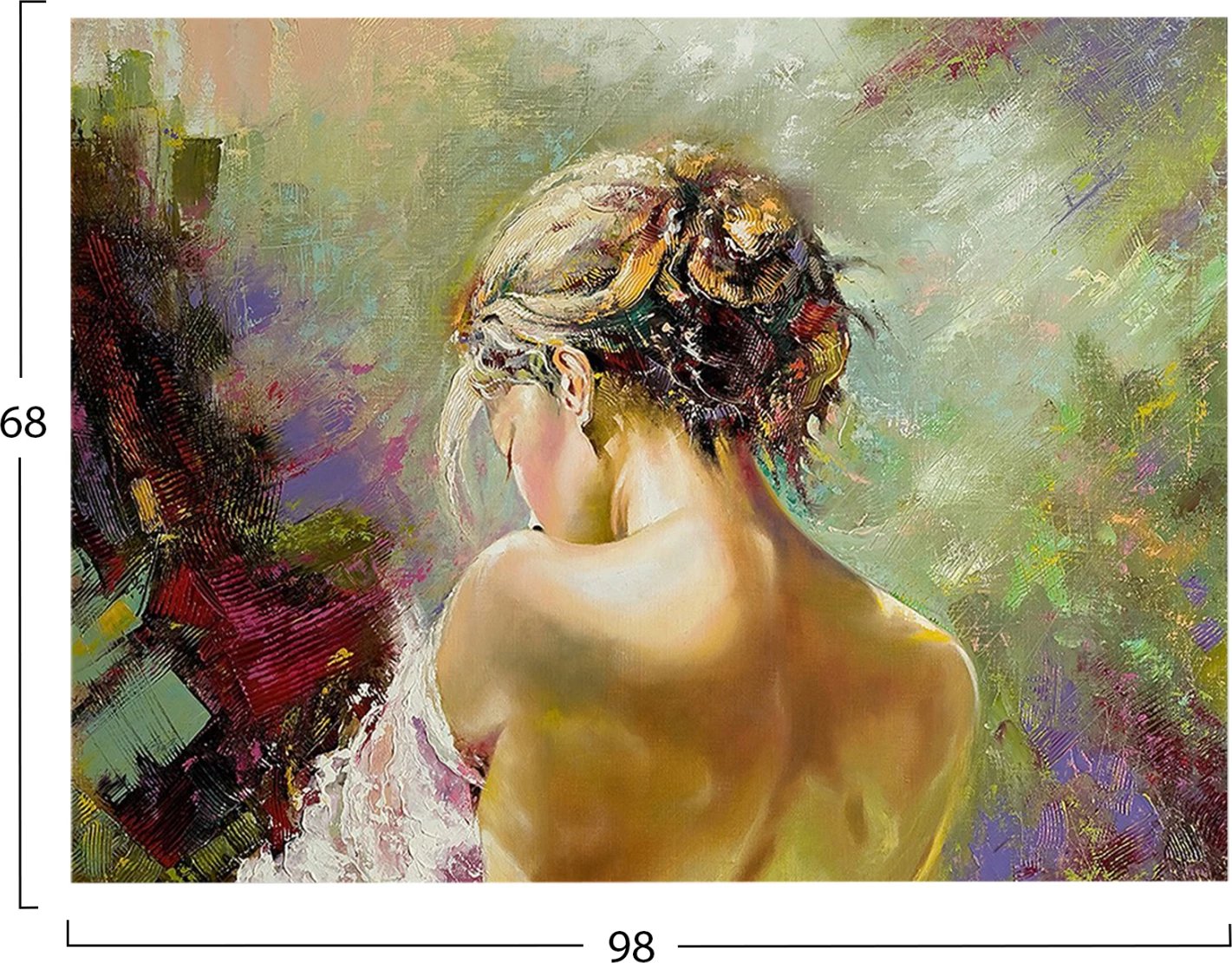 Pikturë muri GOBI FH4774, kanavacë e printuar, 98x2.5x68cm