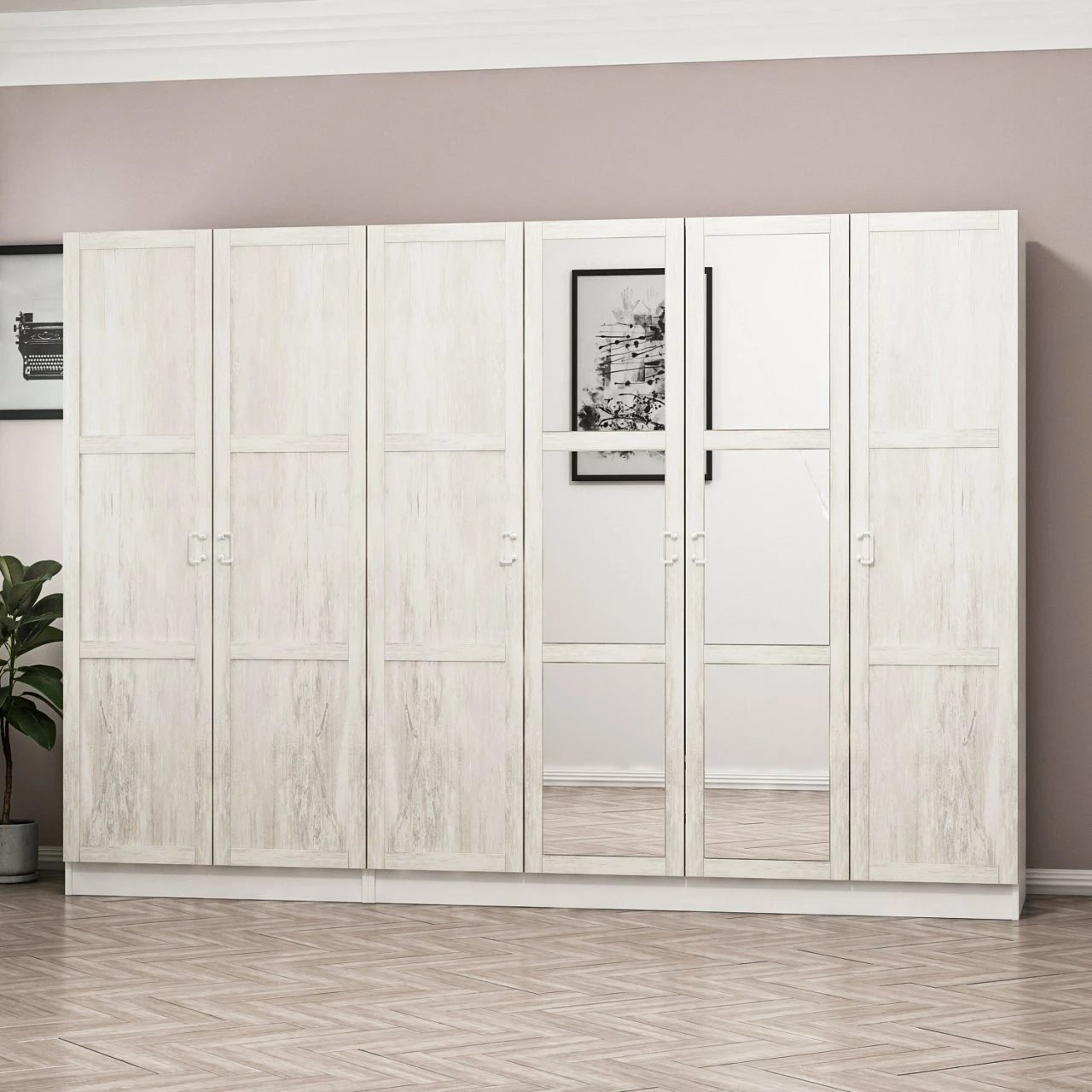 Dollap Skye Decor, ngjyrë e bardhë, Kale Country, 2460