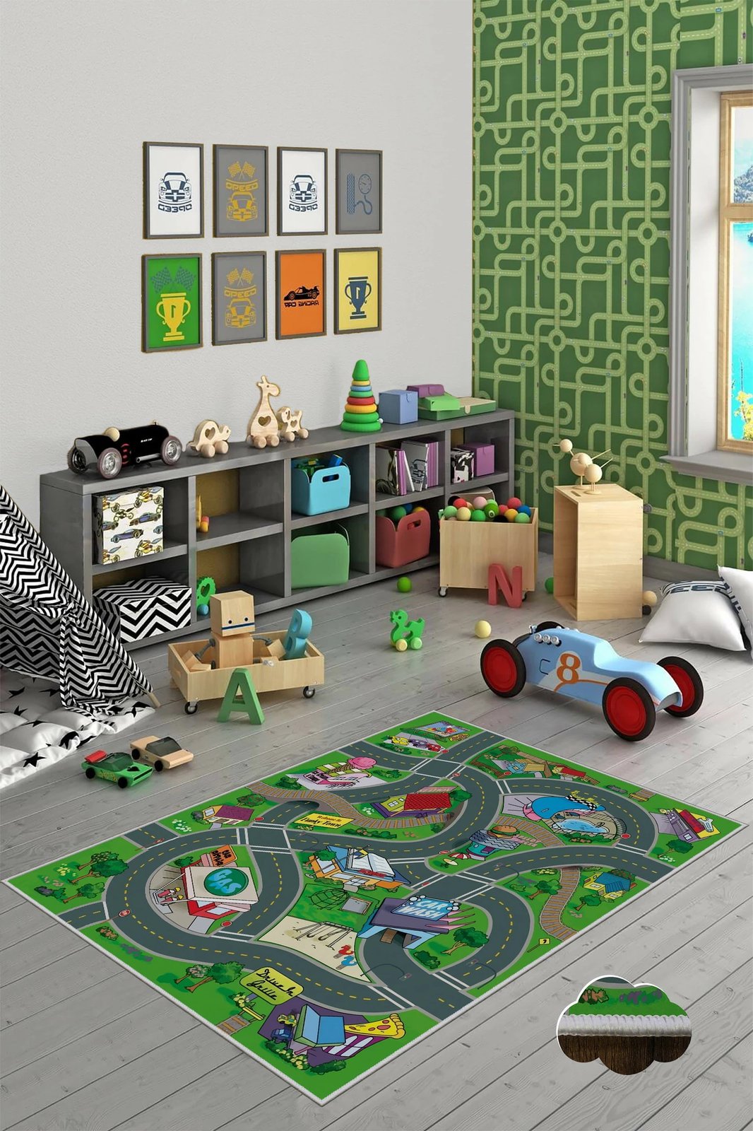 Qilim shumëngjyrësh për fëmijë, 60x100cm, Conceptum Hypnose, WOOKECE118