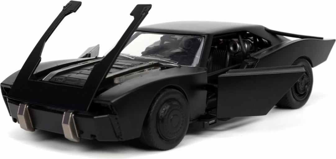 Vetura koleksionuese Jada Toys Batman Batmobile 1:24 me figurë Batman, e zezë