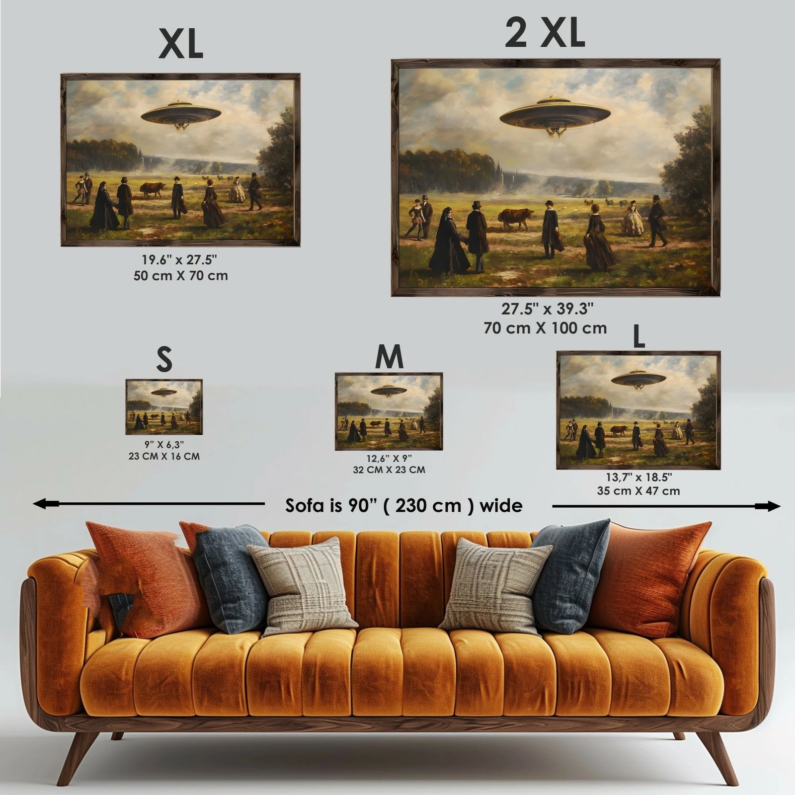 Pikturë dekorative me kornizë MDF, Wallity, GE194-L