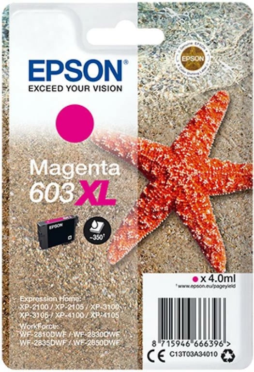 Kartush boje Epson 603XL, C13T03A34010, kapacitet i lartë, magenta