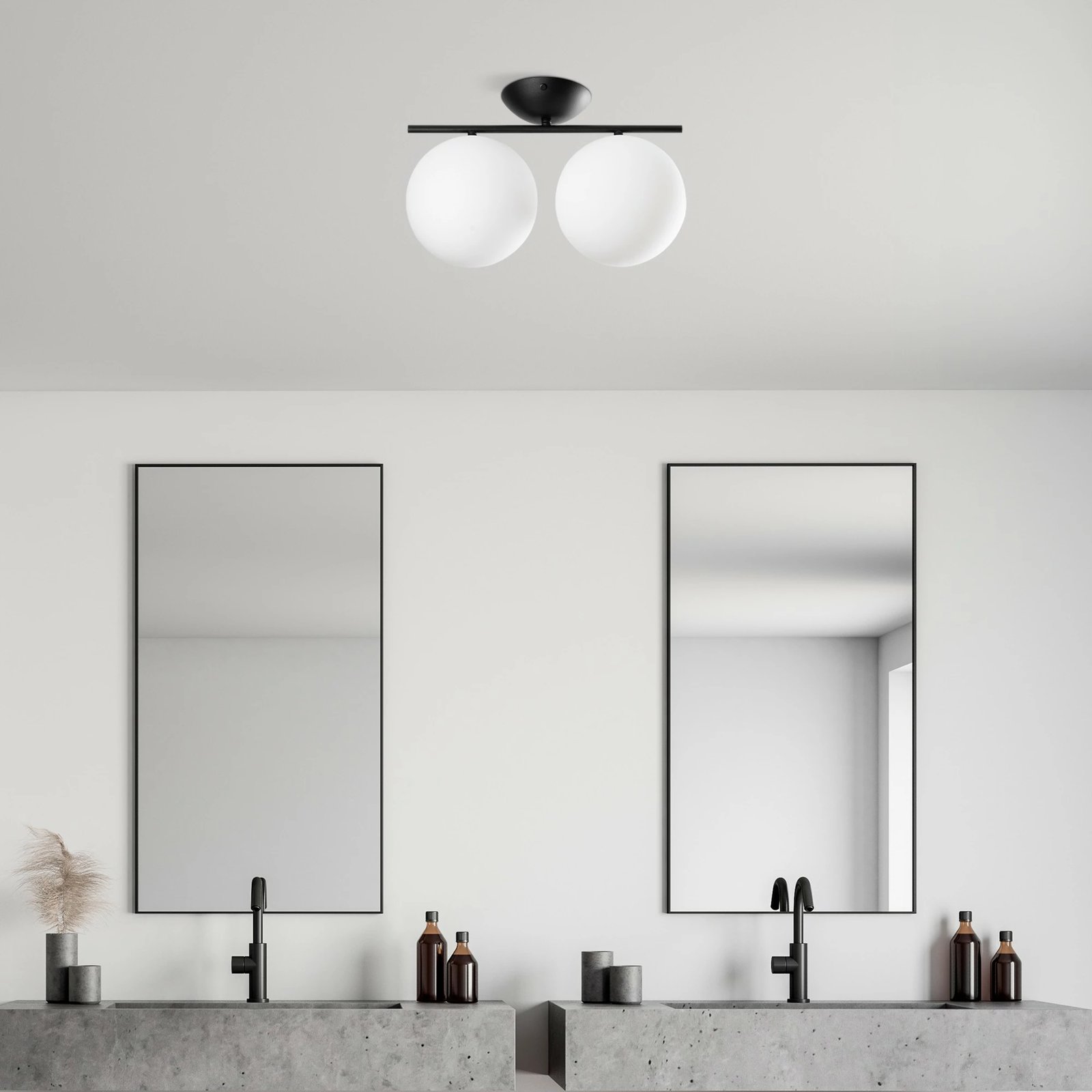 Llambë tavani Opviq, Luminar - 14115, trup metalik, ngjyrë e zezë