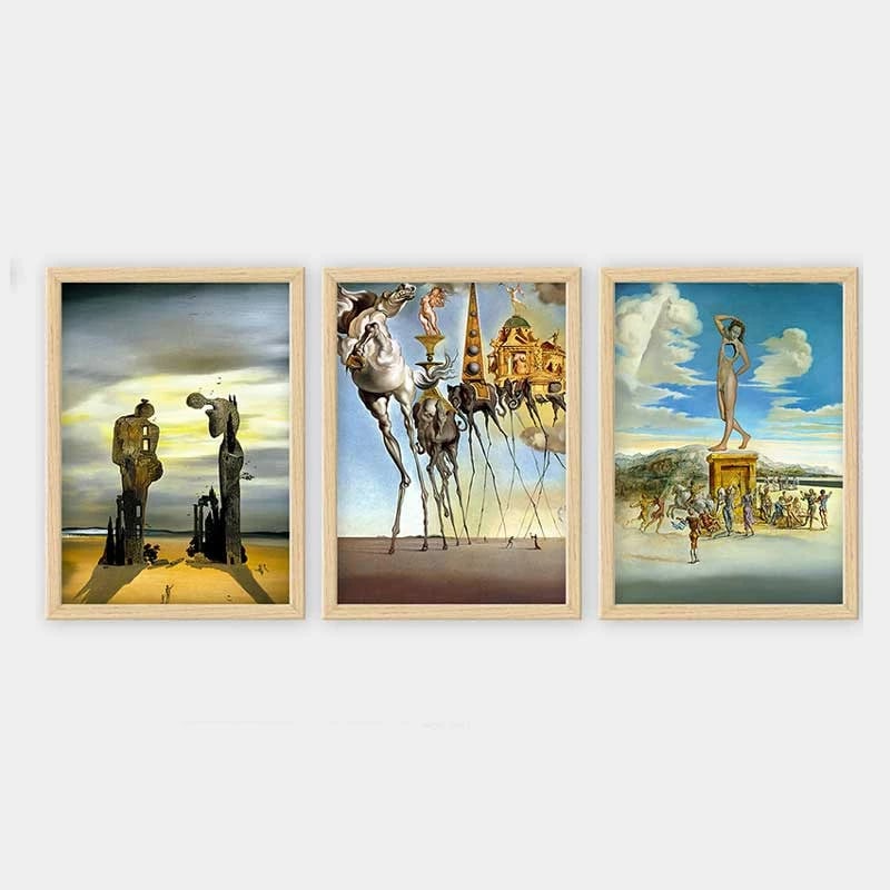 Pikturë dekorative me kornizë (3 copë), Wallity, 3NTC_UN62323_3545