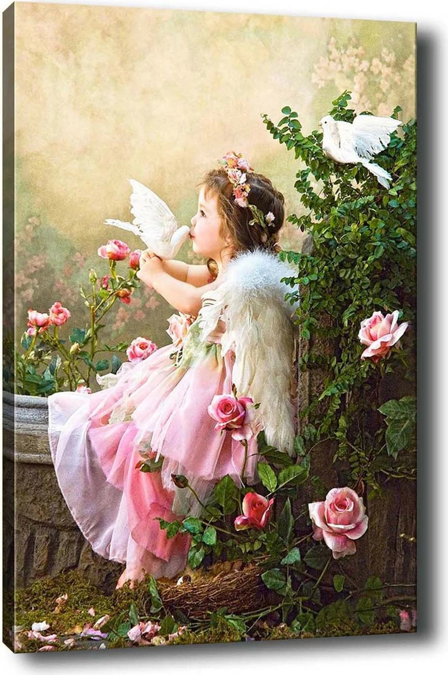 Pikturë dekorative në kanavacë, shumëngjyrëshe, 50x70cm, kornizë druri