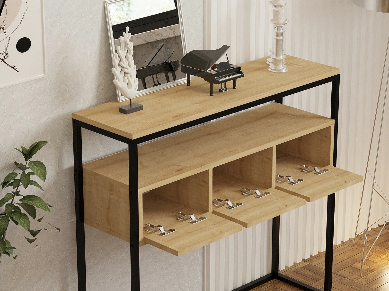 Konsol Hanah Home, Guarda, ngjyrë safir