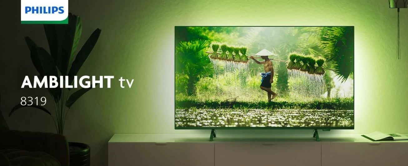 Televizor LED Philips 50PUS8319/12, 50 inç, 4K Ultra HD, Ambilight, Smart TV, i zi
