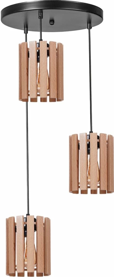 Llambadar Opviq, 9075-3, ngjyrë lisi dhe e zezë