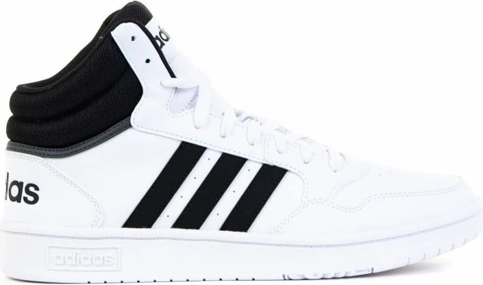 Atlete për meshkuj adidas Hoops 3.0 Mid M GW3019, të bardha