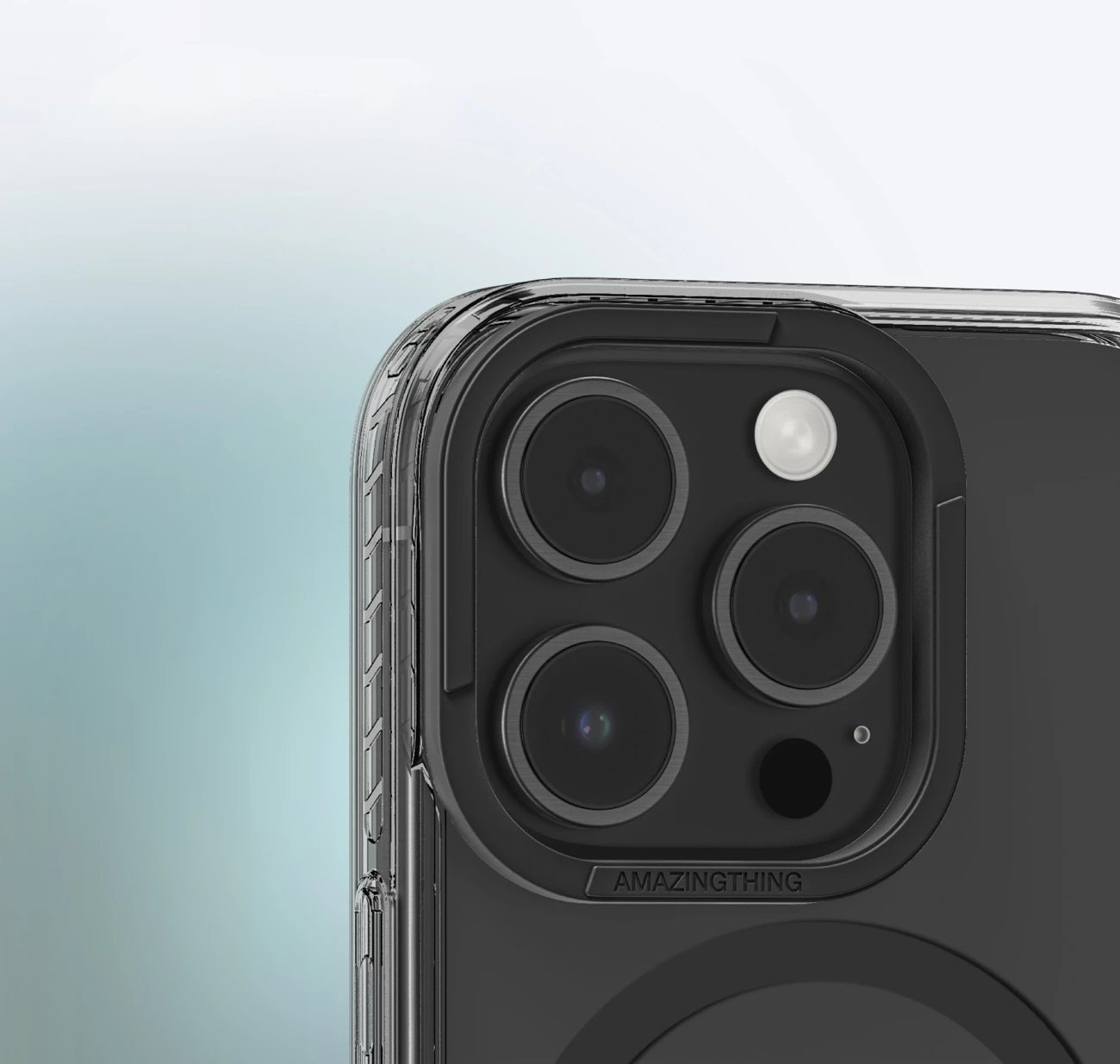 Mbështjellës AmazingThing Titan Pro Mag me unazë magnetike për iPhone 16 Pro, i zi