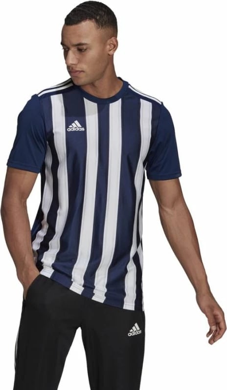 Fanellë futbolli adidas për meshkuj, ngjyrë blu deti dhe e bardhë