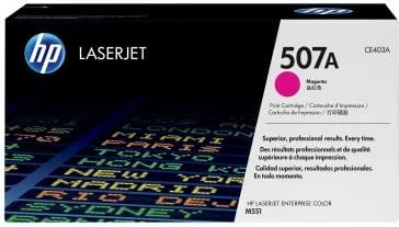 Toner HP 507A CE403A LaserJet rendiment 5,500–8,800 faqe magenta