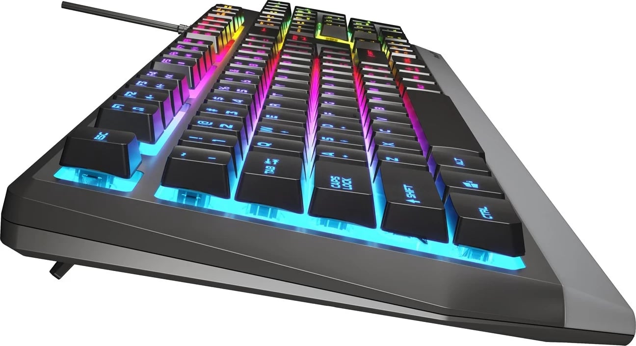 Tastierë GENESIS Rhod 300 RGB, Gaming, USB, QWERTY, Anglisht, E zezë Tastierë GENESIS Rhod 300 RGB, Gaming, USB, QWERTY, Anglisht, E zezë