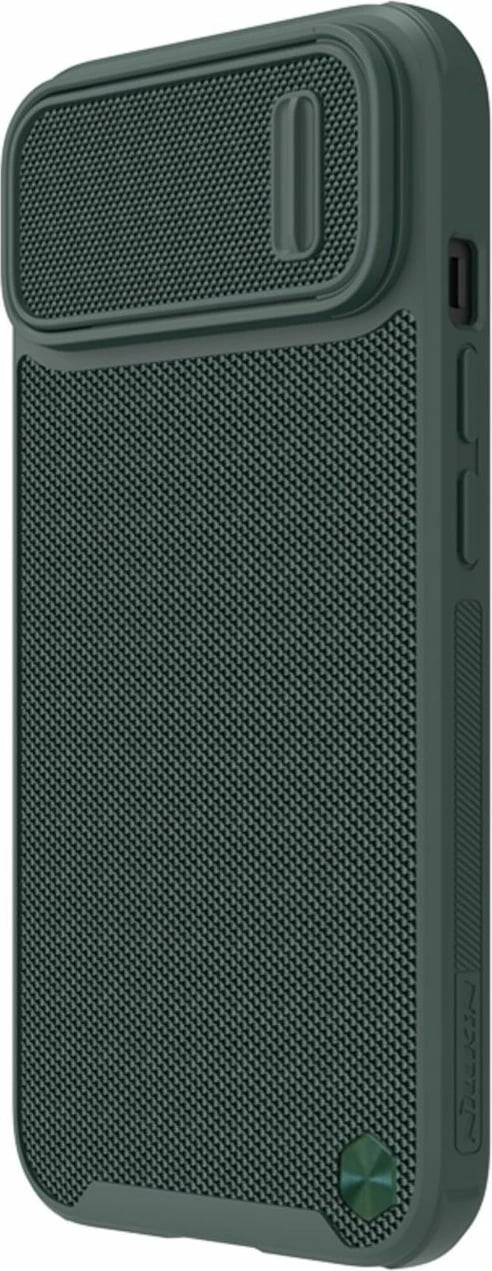 Mbështjellës Nillkin Textured S Case për iPhone 14, me kapak kamere, e gjelbër