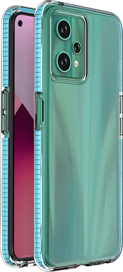 Mbështjellës Hurtel Spring Case për Realme 9 Pro, TPU, blu e çelët