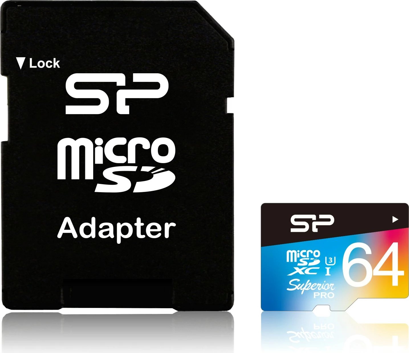 MicroSDXC kartelë Silicon Power Superior Pro 64GB, Class 10, UHS-III, shumëngjyrëshe