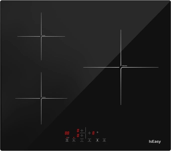 Pllakë gatimi me induksion IsEasy LI3-17, 3 zona, e zezë