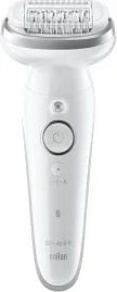 Epilator Braun Silk-épil 9 BR2-225328, 40 pinceta, MicroGrip, gri, bardhë