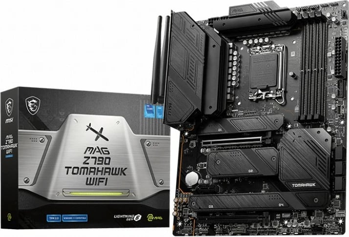 Pllakë amë MSI MAG Z790 TOMAHAWK WIFI, Intel, LGA 1700, 192 GB, DDR5-SDRAM
