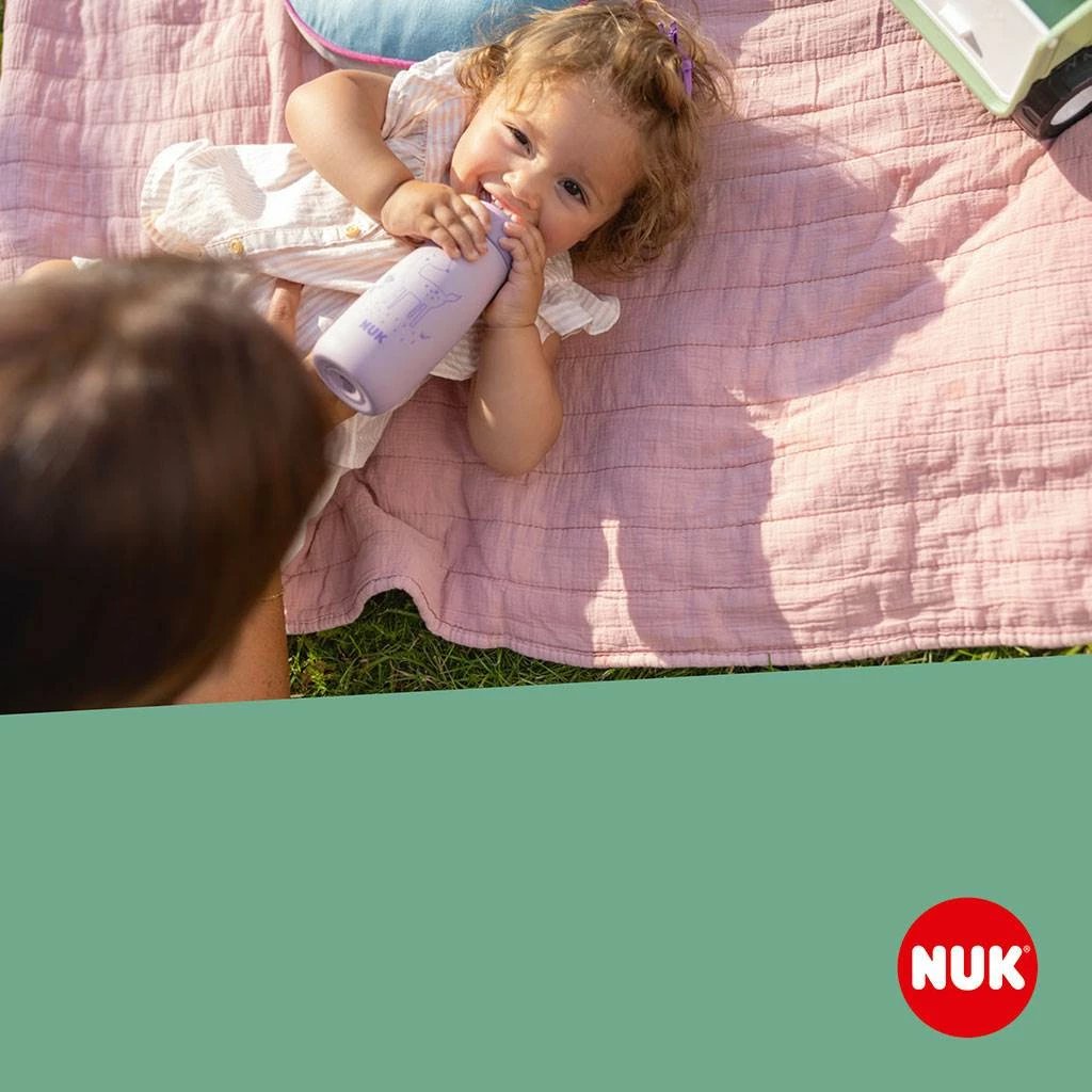 Shishe bebe NUK Mini-Me Sip inoks 300 ml vjollcë