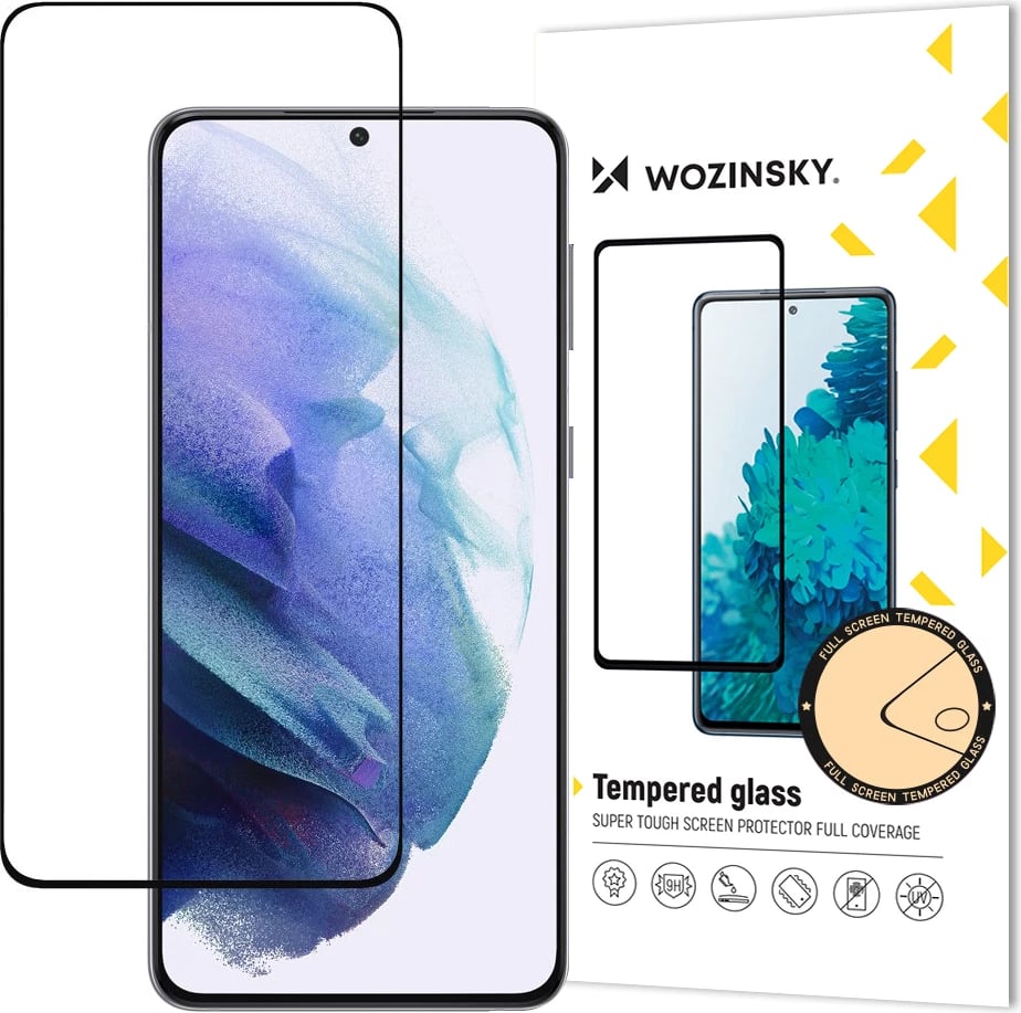 Mbrojtës ekrani xham i temperuar Wozinsky Full Glue për Samsung Galaxy S21 5G, zi