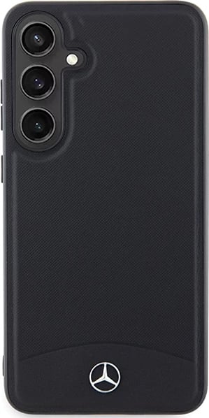 Mbështjellës Mercedes Leather Textured & Plain MagSafe për Samsung Galaxy S24+, i zi