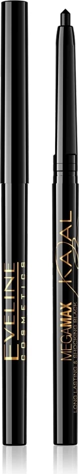 Laps për sy Eveline Cosmetics MegaMax Kajal Black, 1 art