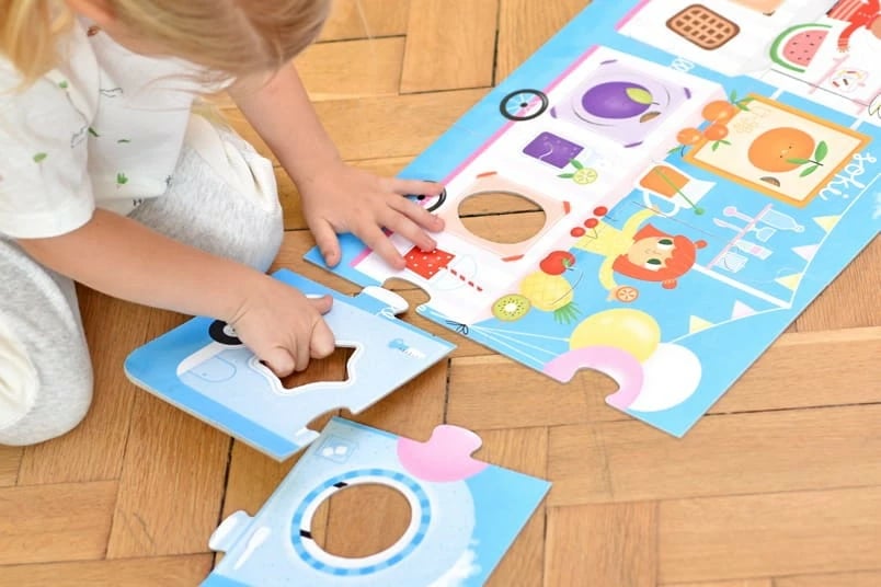 Puzzle edukativ CzuCzu 0418, 23 pjesë, për fëmijë 2+, shumëngjyrësh