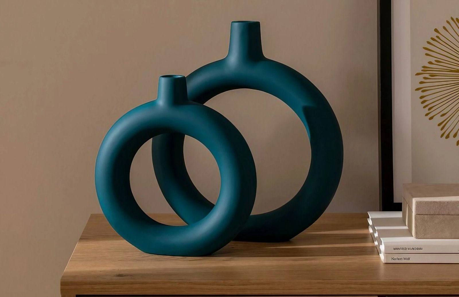 Set vazo dekorative, ngjyrë jeshile petrol, Evila Originals, CY0142 Set vazo dekorative, ngjyrë jeshile petrol, Evila Originals, CY0142