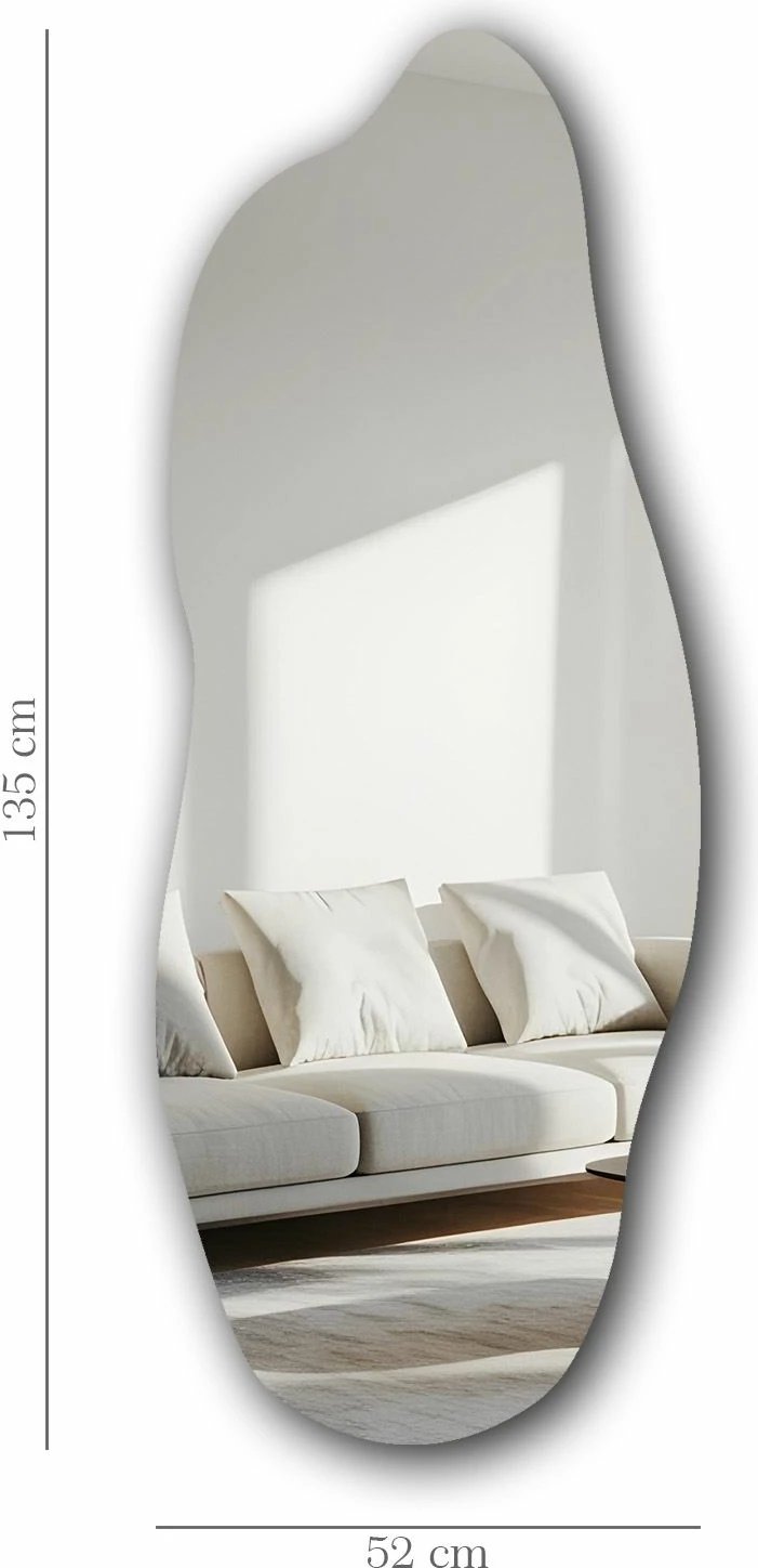 Pasqyrë dekorative Skye Decor, 52135Ayna-001, shumëngjyrëshe, 52x135cm