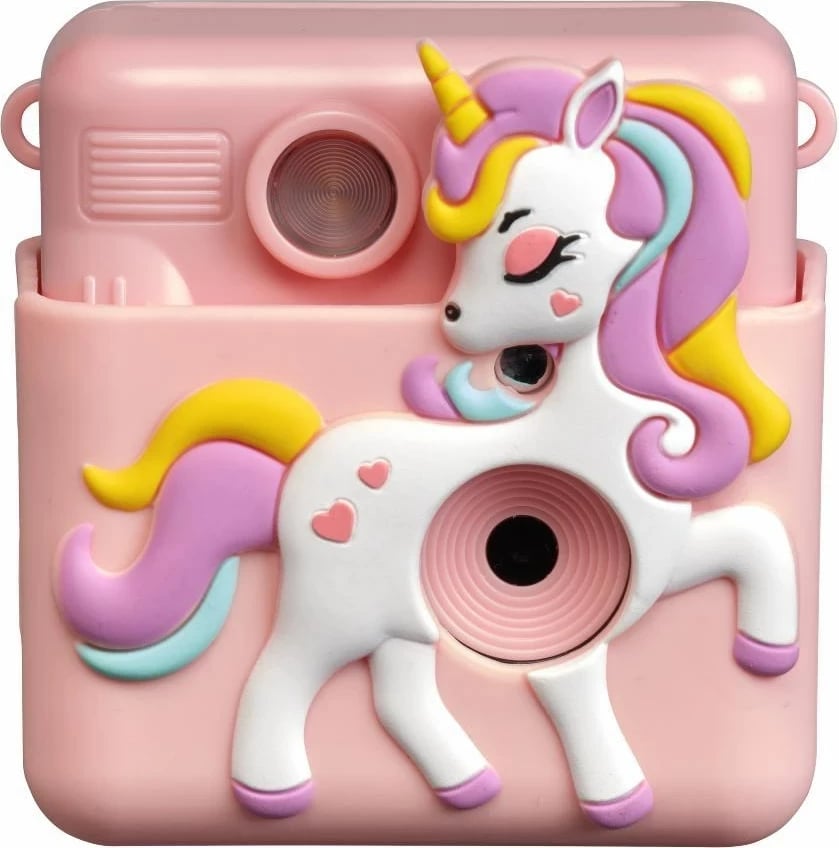 Kamerë instant denver KPC-1363RO për fëmijë, me ekran LCD 2", MicroSD, rozë