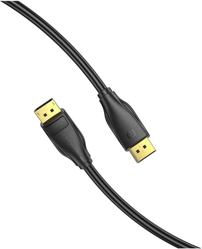 Kabëll Vention DisplayPort 1.4, 8K 60Hz/4K 120Hz, 5m, i zi