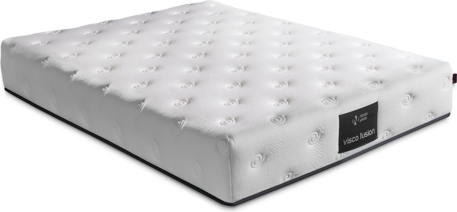 Dyshek dopio Visco Fusion, Skye Decor, 180x200 cm, memory foam, susta xhepi, i butë luksoz