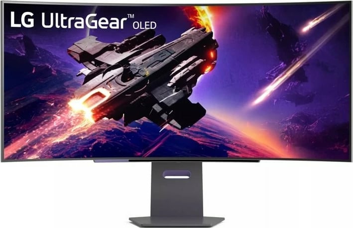 Monitor LG UltraGear 45GS95QE-B, 45 inç, OLED, 3440x1440, i zi