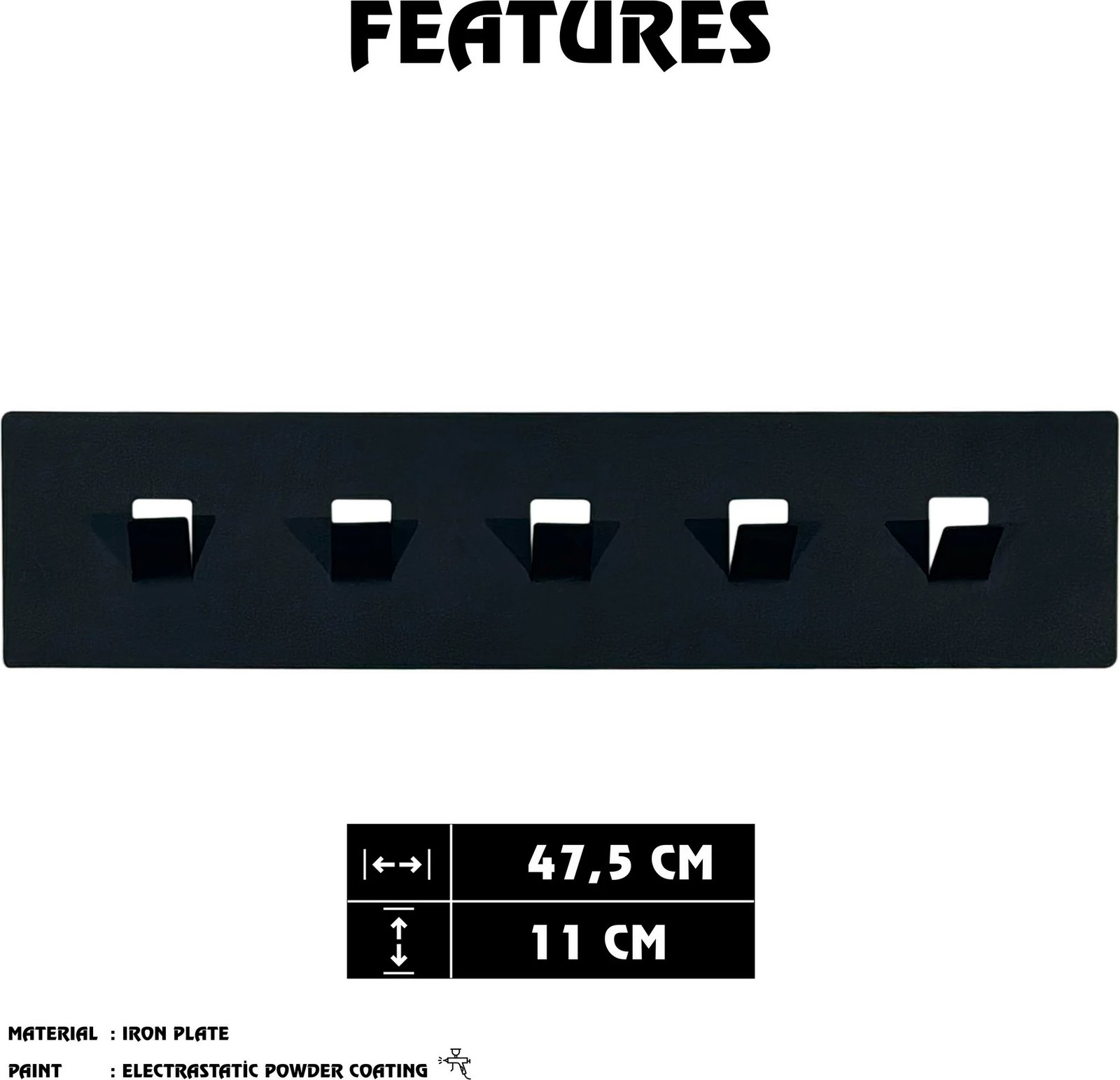 Varëse muri metalike Wallity, Dilara, shumëngjyrëshe